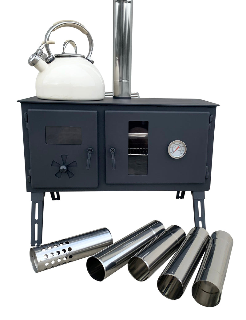 Outbacker® Firebox Pro Eco Burn Range Oven Stove - Robens Tipi Kit